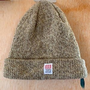 Topo Designs Marled Grey Wool Beanie
